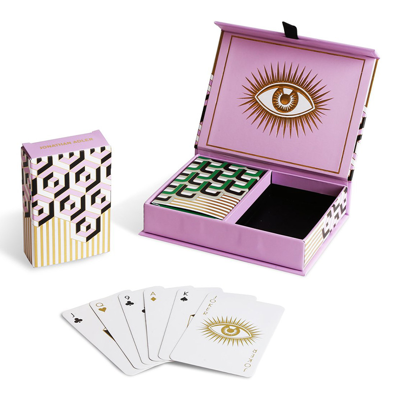 Игральные карты VERSAILLES PLAYING CARD SET Jonathan Adler Розовый Черный Белый Золотой Зеленый в Сочи | Loft Concept 