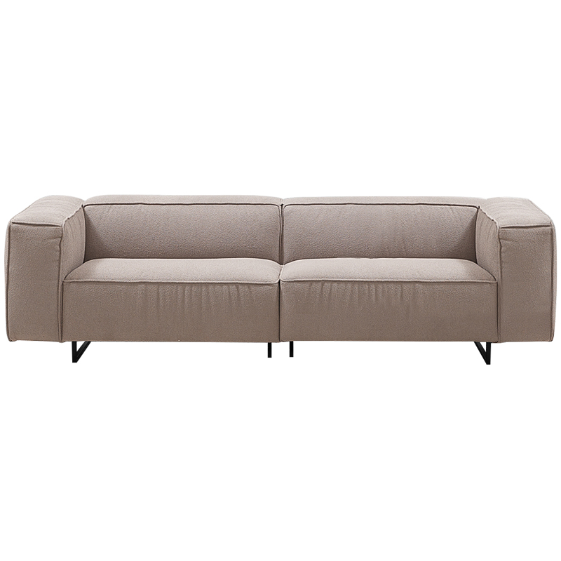 Диван Bastien Soft Beige Sofa Бежевый Черный в Сочи | Loft Concept 