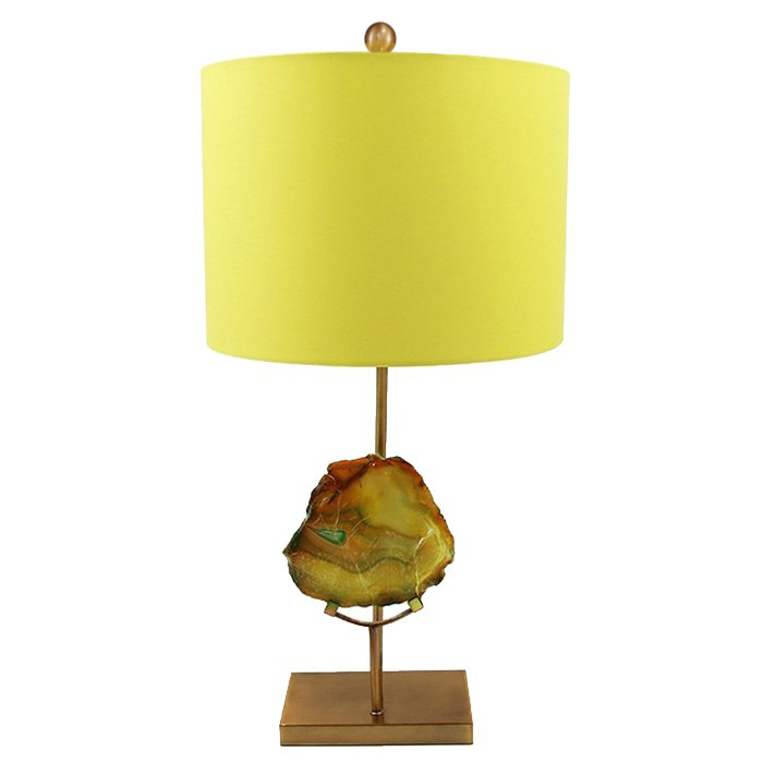 Настольная Лампа Agate Table Lamp Yellow Золотой Желтый в Сочи | Loft Concept 