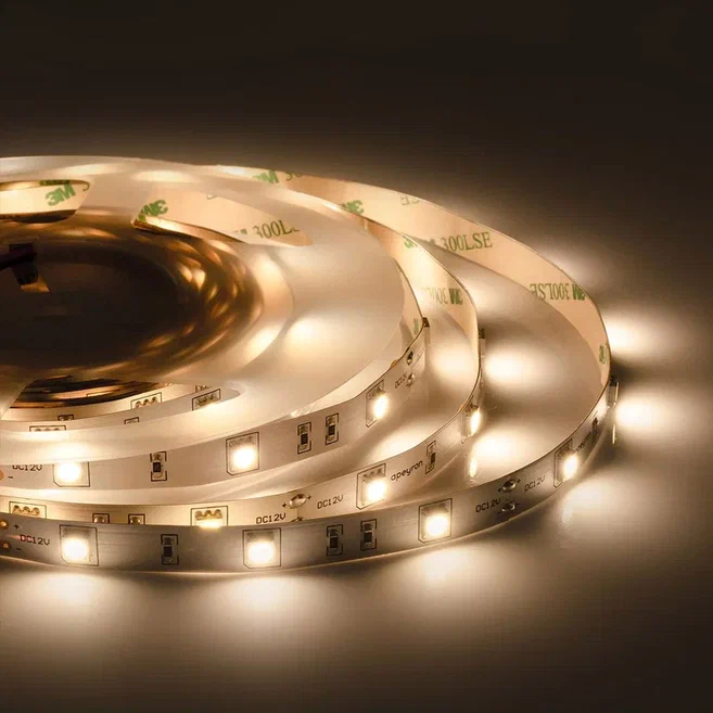 Светодиодная лента 7,2W/m 30LED/m 5050SMD теплый белый 5M Белый в Сочи | Loft Concept 