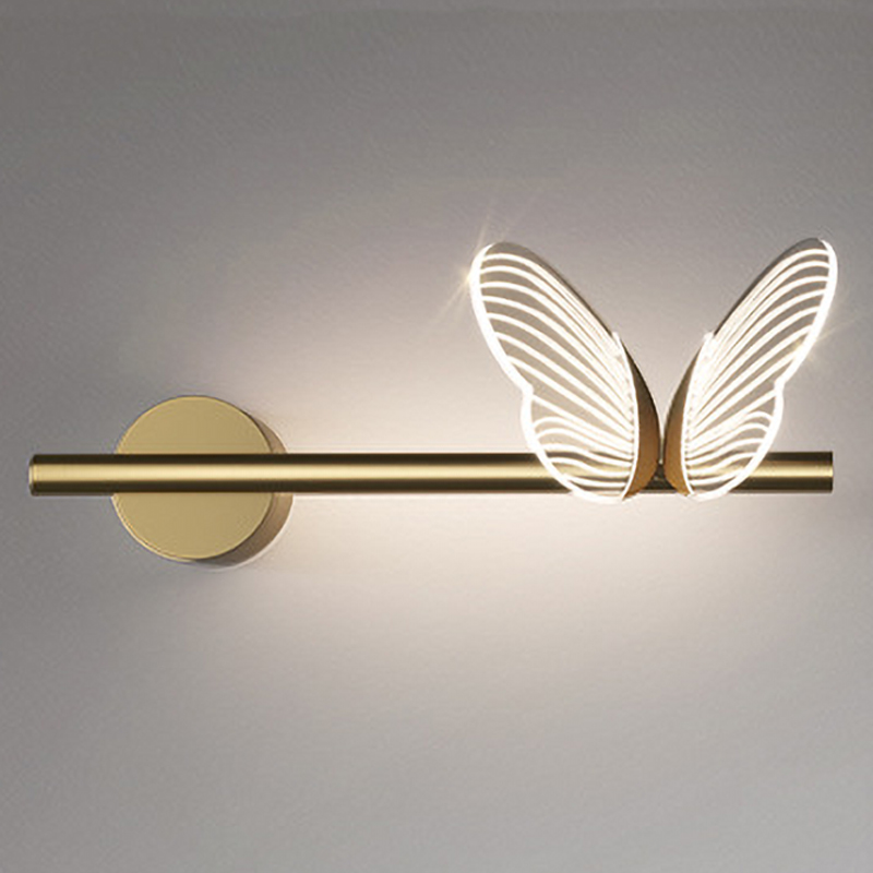 Бра Бабочка Butterfly Wall Lamp F Золотой Прозрачный в Сочи | Loft Concept 