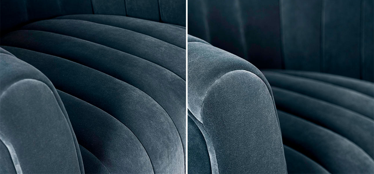 Кресло Civic Space BLUE VELOUR - фото №2