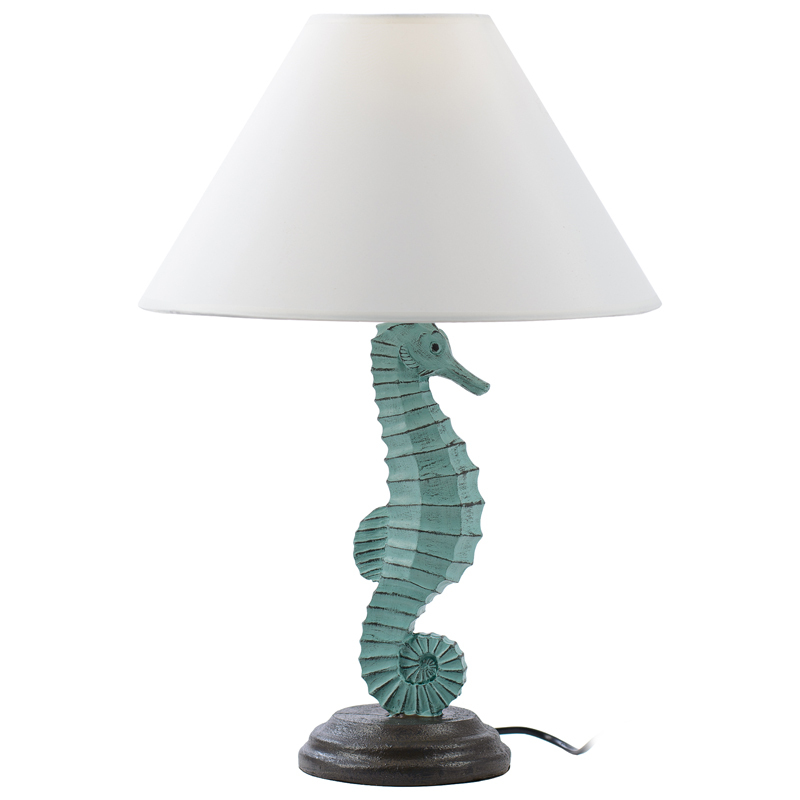 Настольная лампа Sea Horse Table Lamp Голубой пастельный Белый в Сочи | Loft Concept 