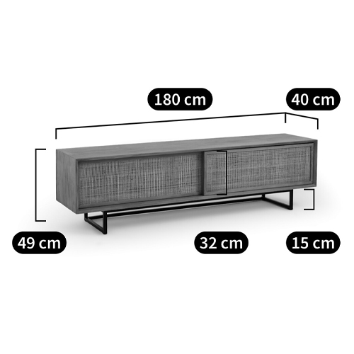 ТВ-тумба из массива тика Busto TV Stand в Сочи