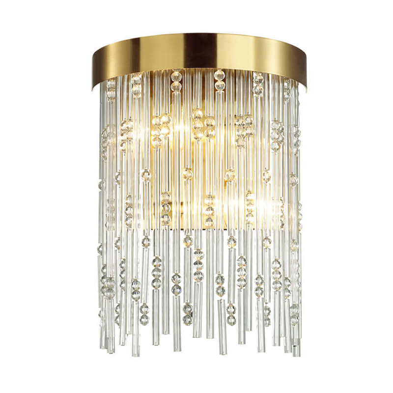 Бра Hailstorm Rain Kerri Wall lamp gold Прозрачный (Transparent) Золотой в Сочи | Loft Concept 