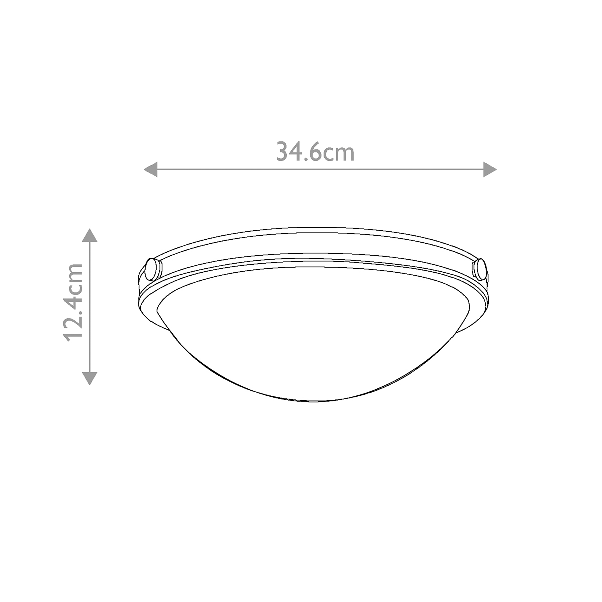 Потолочный светильник цвета латунь с полусферическим матовым белым плафоном Hinkley в Сочи