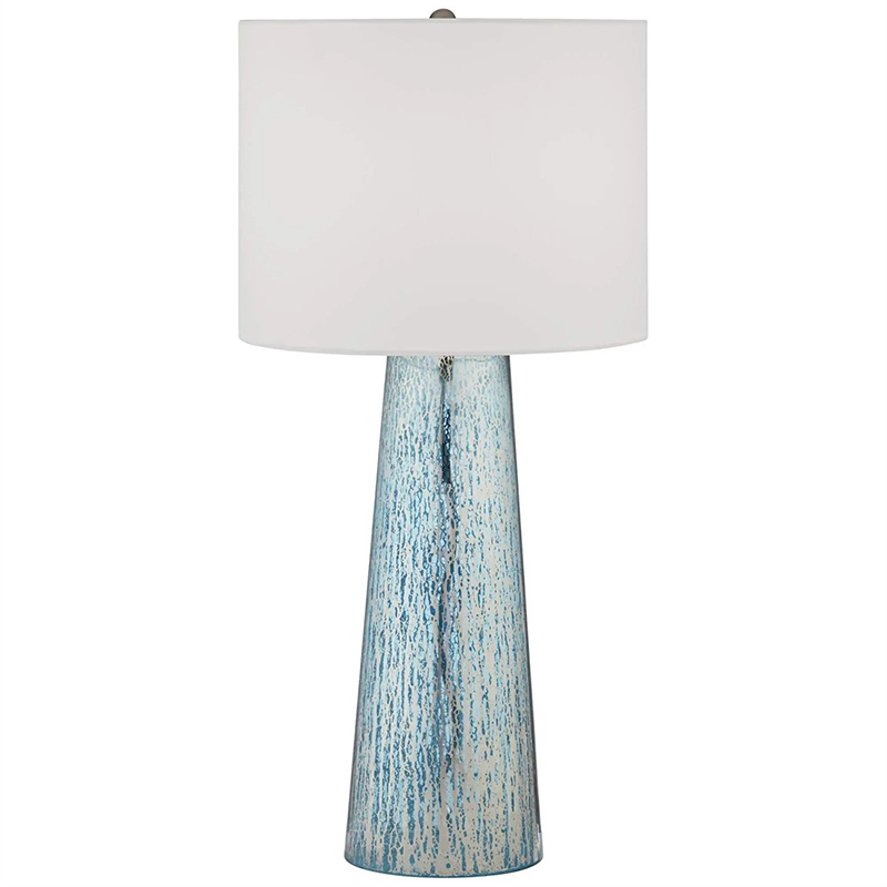 Настольная лампа Claire Lampshade Table Lamp Голубой Белый в Сочи | Loft Concept 