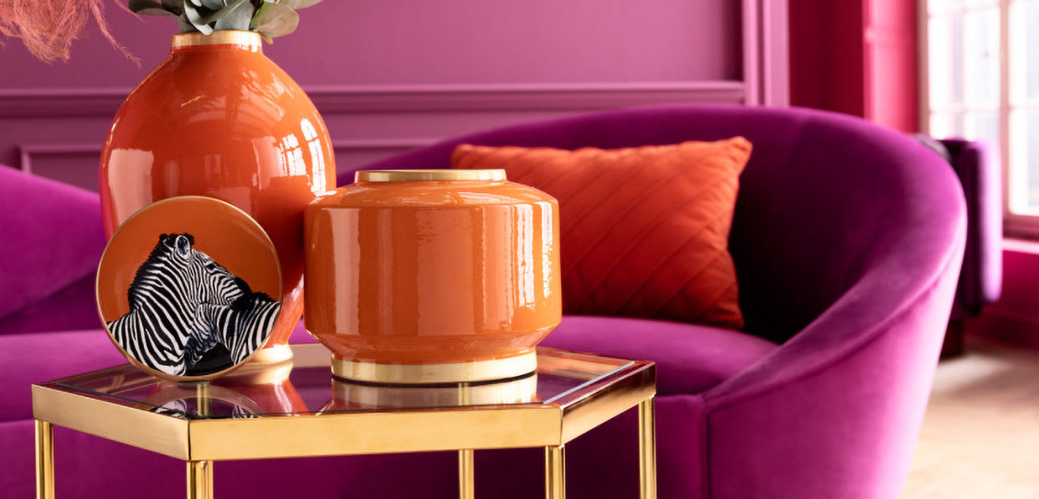 Ваза с крышкой Orange Zebra - фото №2