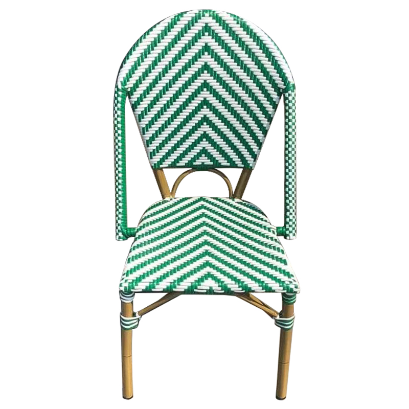 Стул ротанг Wicker Jerome Rattan Chair Green Зеленый Белый Древесина в Сочи | Loft Concept 