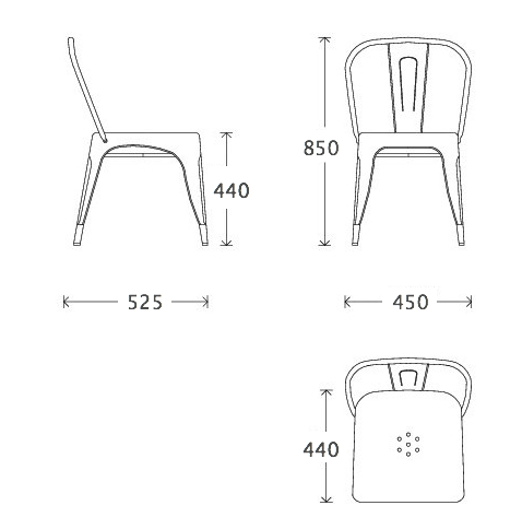 Кухонный стул Tolix Chair в Сочи