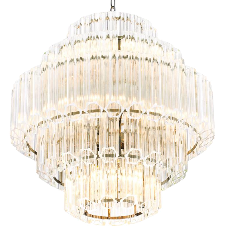 Люстра Chandelier Vittoria S Clear Никель Прозрачный (Transparent) в Сочи | Loft Concept 