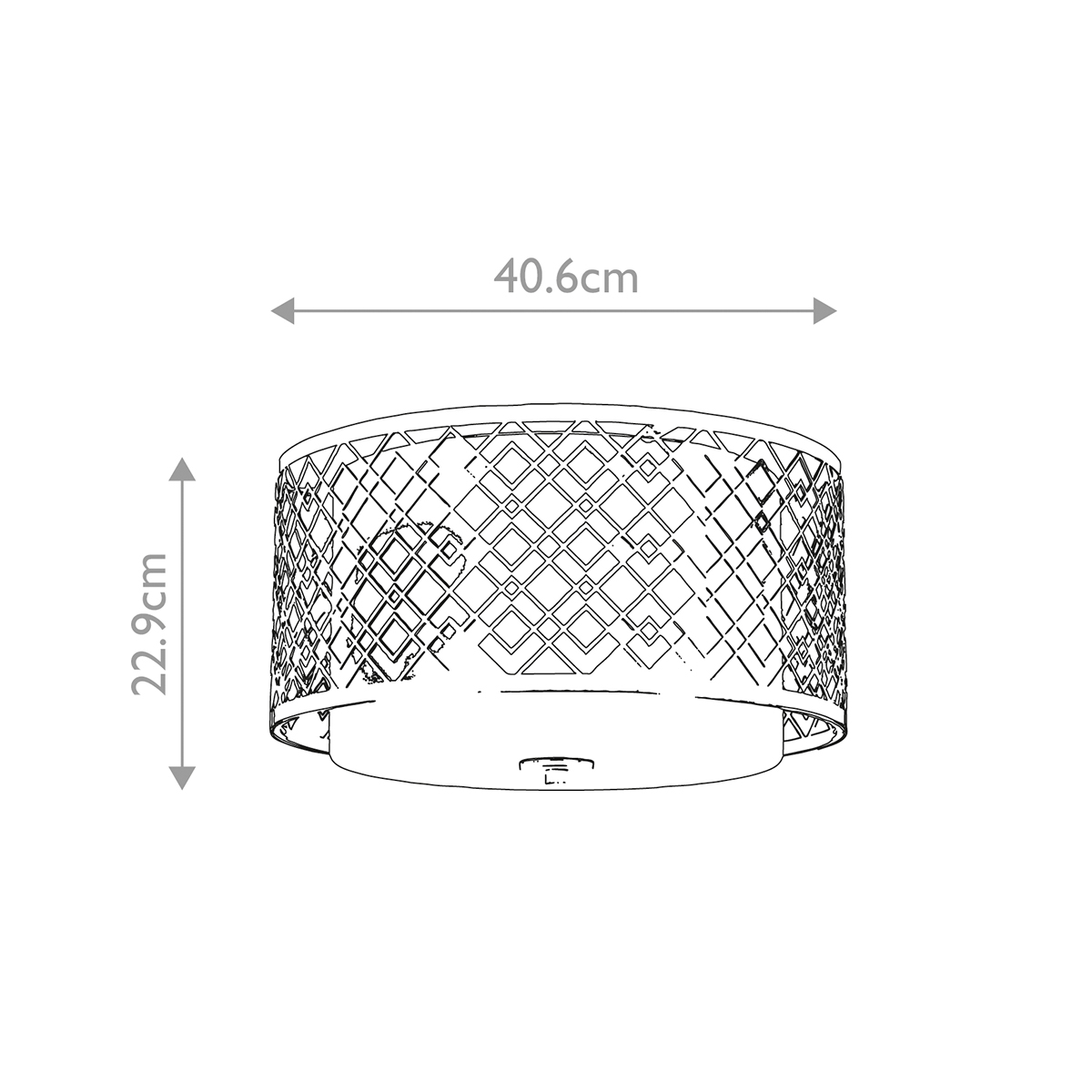 Потолочный светильник золотого цвета с каркасом в виде геометрических ромбов Elstead Lighting в Сочи