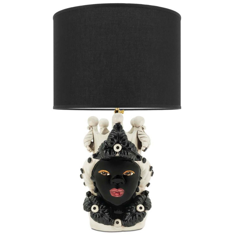 Настольная лампа Table Lamp Moro Lady Eve Black Белый Черный в Сочи | Loft Concept 