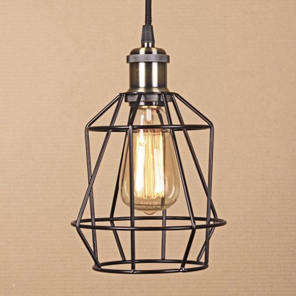 Подвесной светильник Wire Cage Pendant Pripl Black Черный в Сочи | Loft Concept 