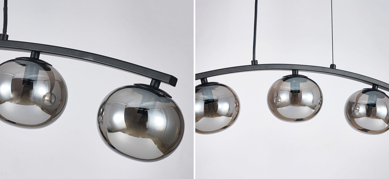 Люстра B.LUX  Матовый черный каркас 93 см - фото