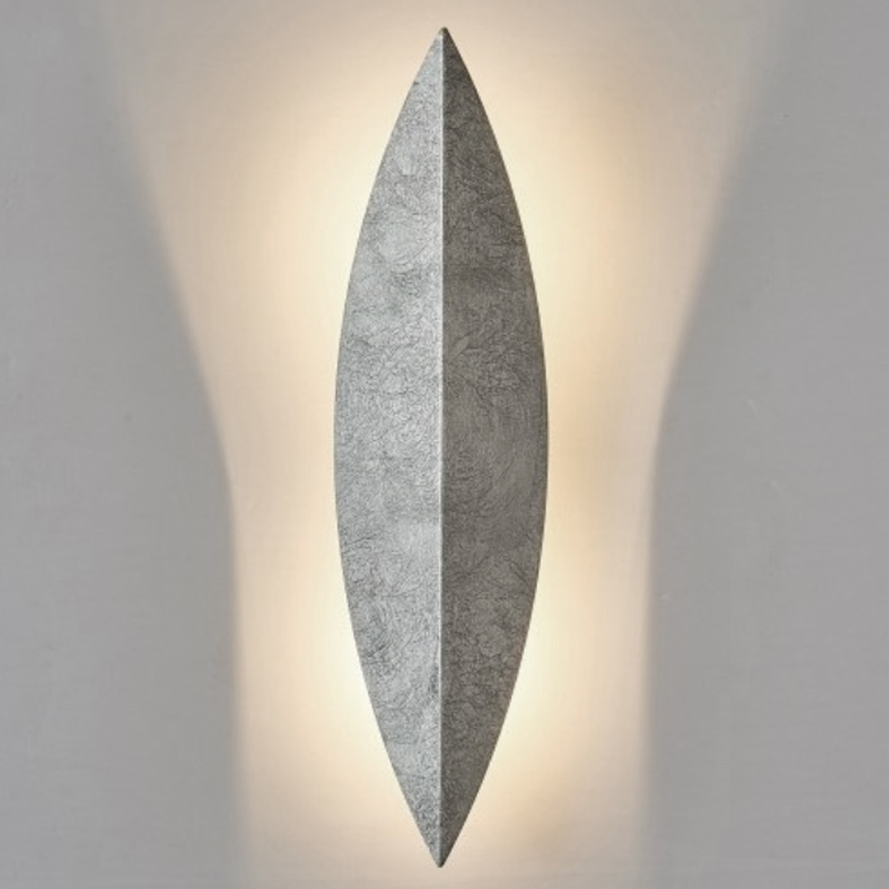 Art Deco Leaf Wall Lamp Silver Серебряный в Сочи | Loft Concept 