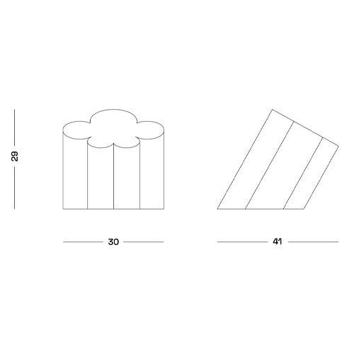 Настольная дизайнерская лампа Poltronova Passiflora Yellow Table Lamp в Сочи