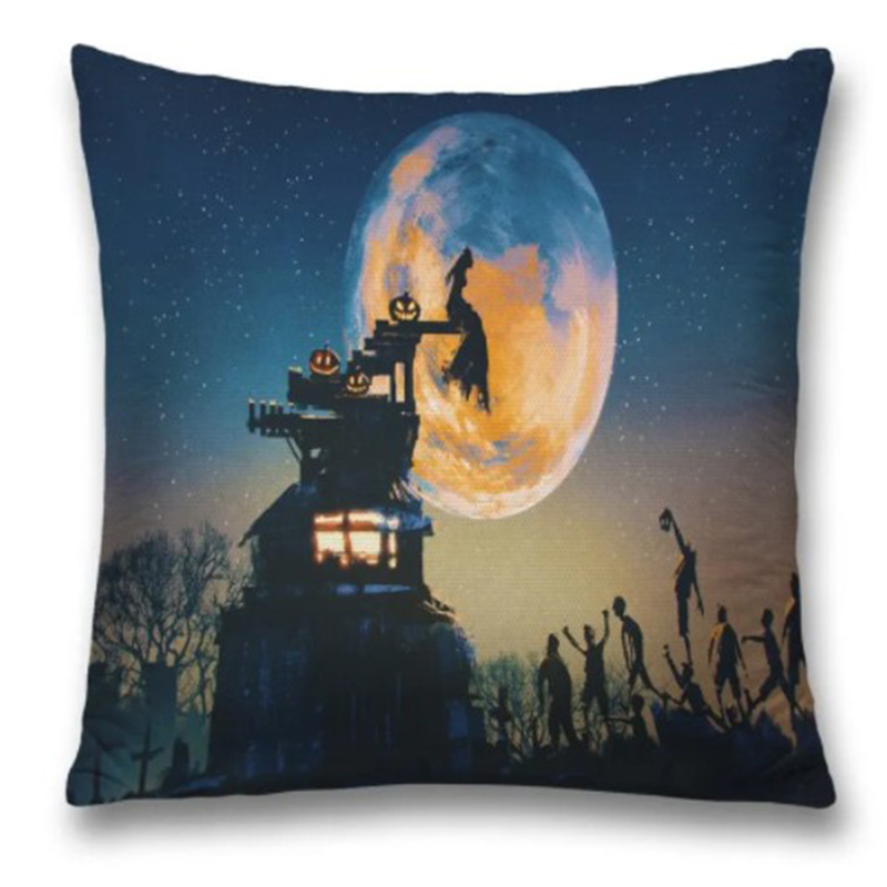 Подушка Halloween Rise Zombie Черный Синий в Сочи | Loft Concept 