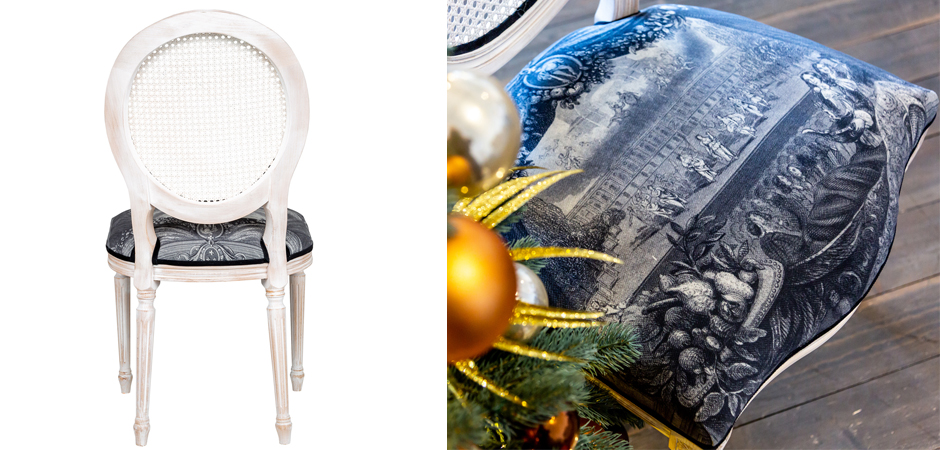 Стул с ротанговой спинкой Palace Gardens Stool - фото №1