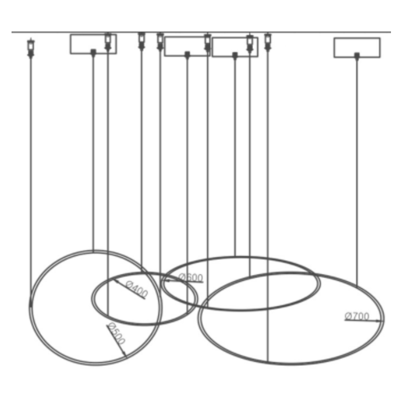 Люстра ORACLE 4 Rings в Сочи