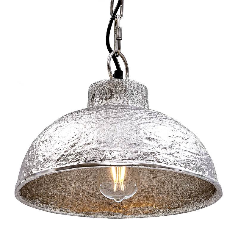 Подвесной светильник Rough Silver Pendant II Серебряный в Сочи | Loft Concept 