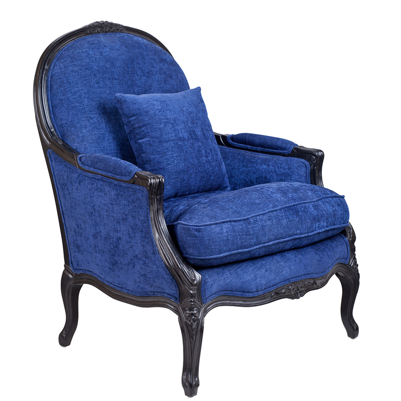 Кресло Bernard Armchair blue Синий в Сочи | Loft Concept 