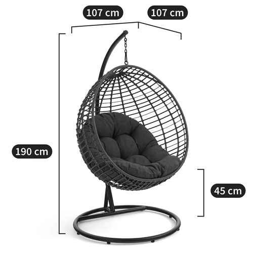 Подвесное уличное кресло Wallaker Hanging Chair в Сочи