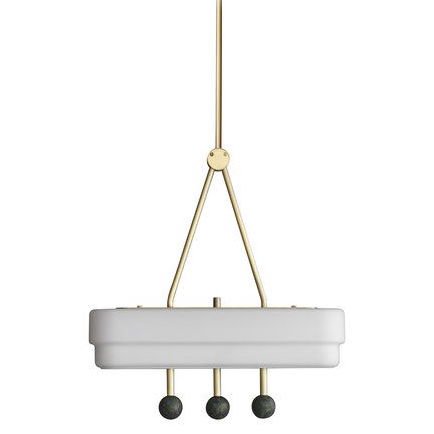 BERT FRANK SPATE PENDANT Bert Frank Латунь Белый в Сочи | Loft Concept 