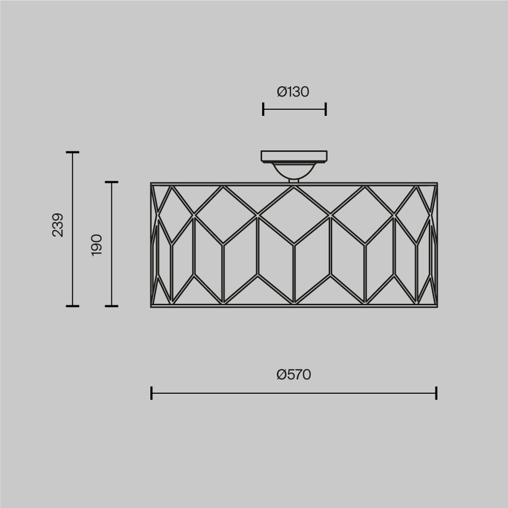 Потолочный светильник Messina Е27 в Сочи