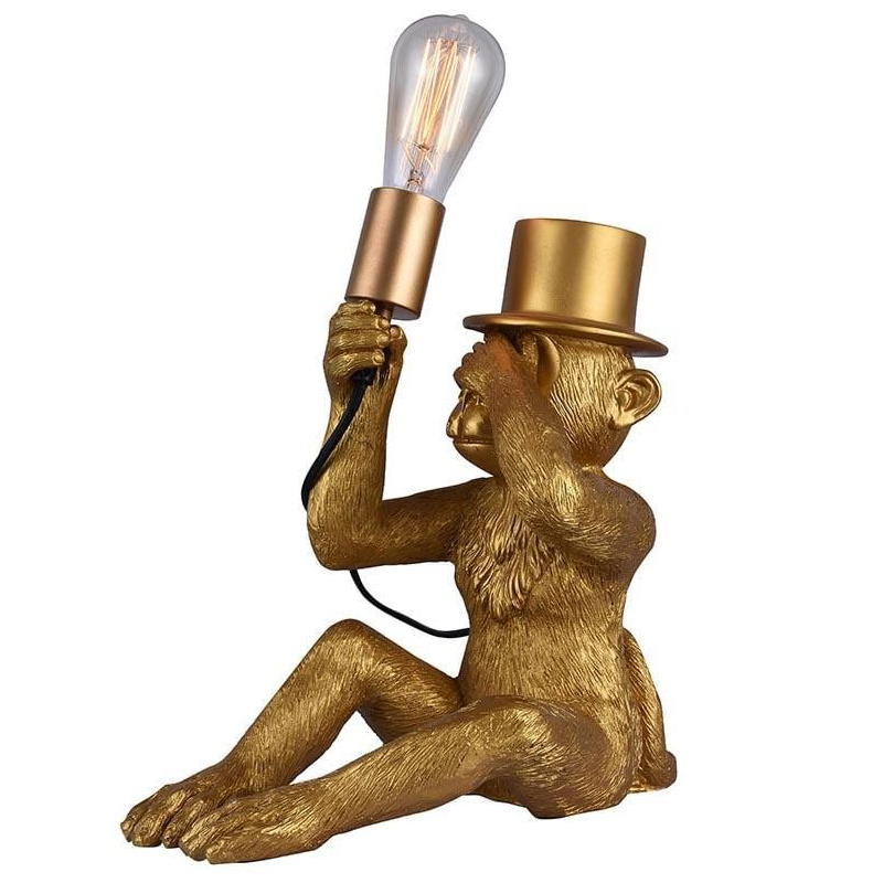 Настольная лампа Circus Monkey Table lamp Золотой Черный в Сочи | Loft Concept 