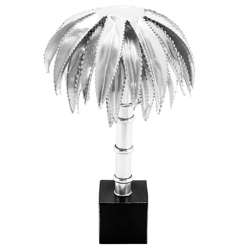 Настольная лампа TABLE LAMP PALMERY silver 30 Серебряный Черный в Сочи | Loft Concept 