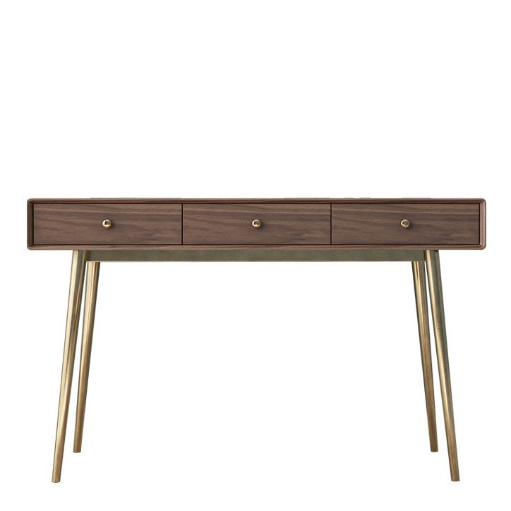 Консоль Walnut console Орех Глянцевое золото в Сочи | Loft Concept 