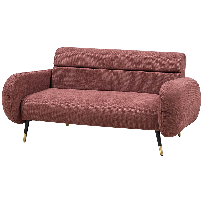 Диван Hebert Sofa Red M Красный Красный Черный Латунь в Сочи | Loft Concept 