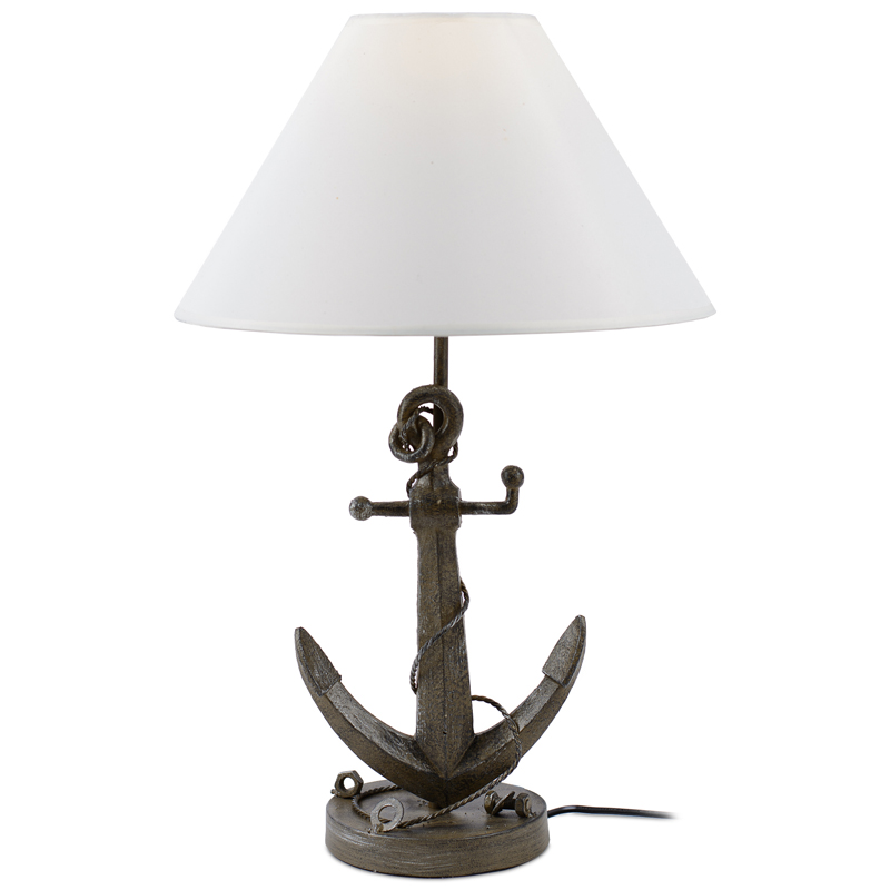 Настольная лампа Sea Anchor Table Lamp Коричневый Белый в Сочи | Loft Concept 