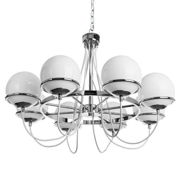 Люстра Melissa Chandelier Chromium Хром Белый в Сочи | Loft Concept 