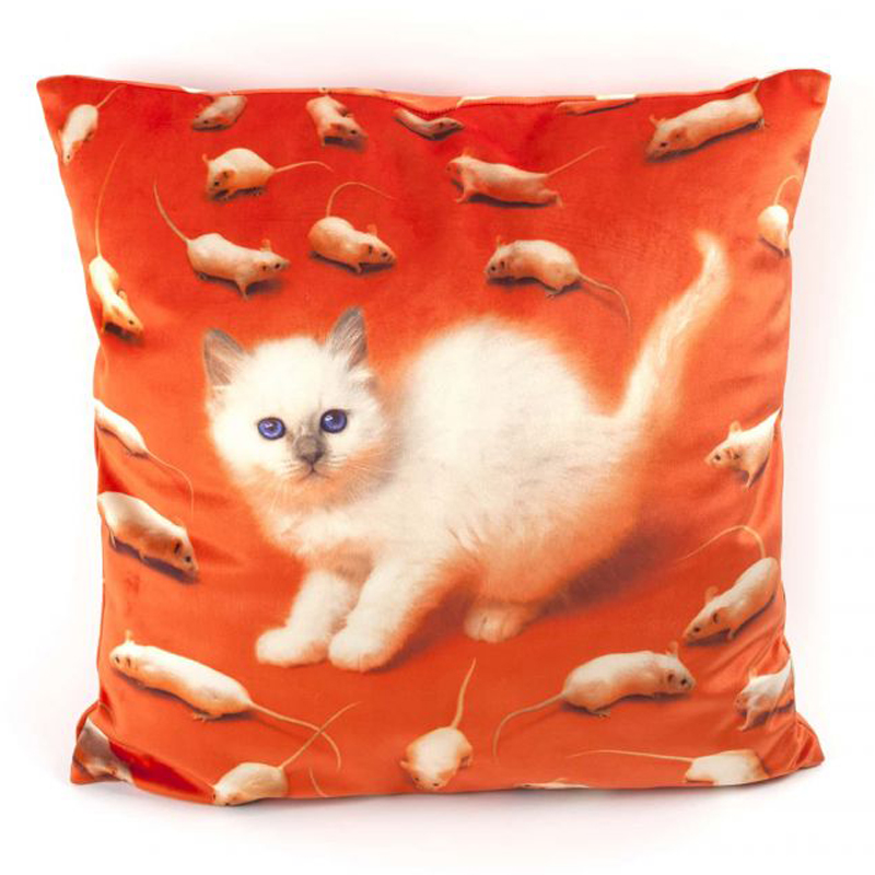 Подушка Seletti Cushion Kitten Мульти Подушка Seletti Cushion Kitten Мульти в Сочи | Loft Concept