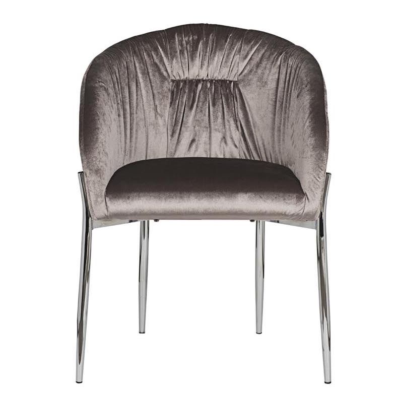 Стул Miranda Chair grey Светло-серый Нержавеющая сталь в Сочи | Loft Concept 