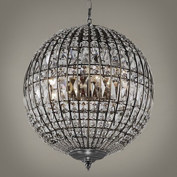 Люстра Gatsby Sphere Chandelier Silver Серебряный в Сочи | Loft Concept 