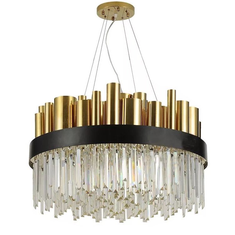 Люстра Luxurious Stainless Steel Nordic Chandelier Золотой Прозрачное Стекло в Сочи | Loft Concept 