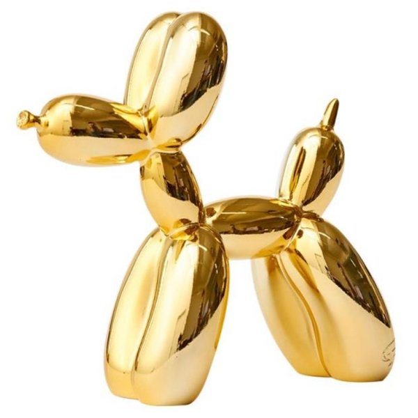 Статуэтка Jeff Koons Balloon Dog medium Gold Глянцевое золото в Сочи | Loft Concept 