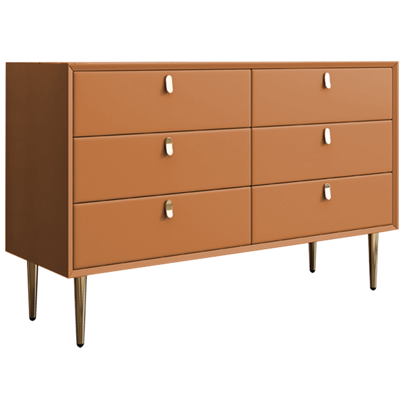 Комод Olson Leather Chest of Drawers 120 Оранжевый Синий Бежевый Серый Светло-серый Розовый Белый в Сочи | Loft Concept 