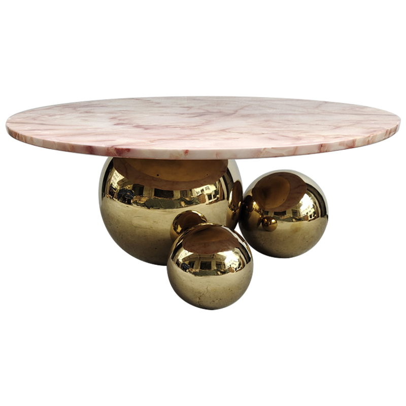 Кофейный стол Ball Metal Gold Coffee Table Золотой Дымчатая Роза в Сочи | Loft Concept 