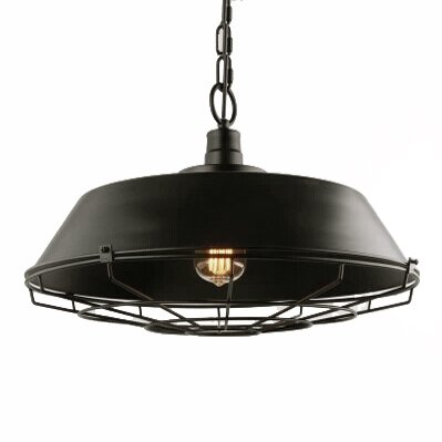 Люстра Dark Cage Pendant Черный Искусственная бурая ржавчина в Сочи | Loft Concept 