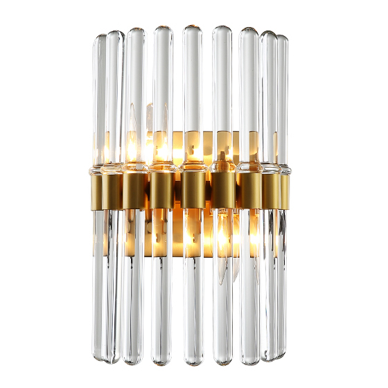 Бра Glass Tubes Sconces Прозрачный Золотой в Сочи | Loft Concept 