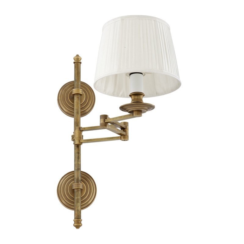 Бра Wall Lamp Favonius Brass Латунь Белый в Сочи | Loft Concept 