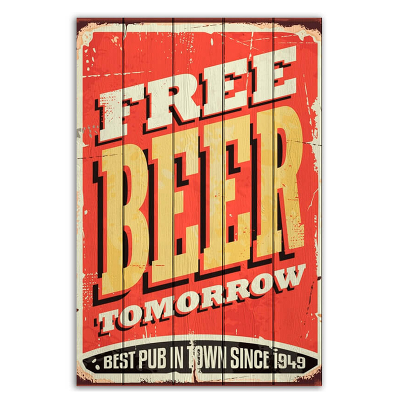 Постер Free Beer Tomorrow  в Сочи | Loft Concept 