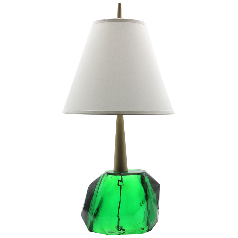 Table Lamp Emerald Прозрачный зеленый Золотой в Сочи | Loft Concept 