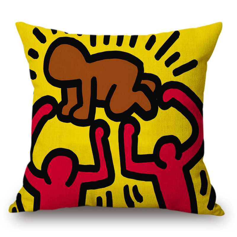 Подушка Keith Haring 5 Мульти в Сочи | Loft Concept 