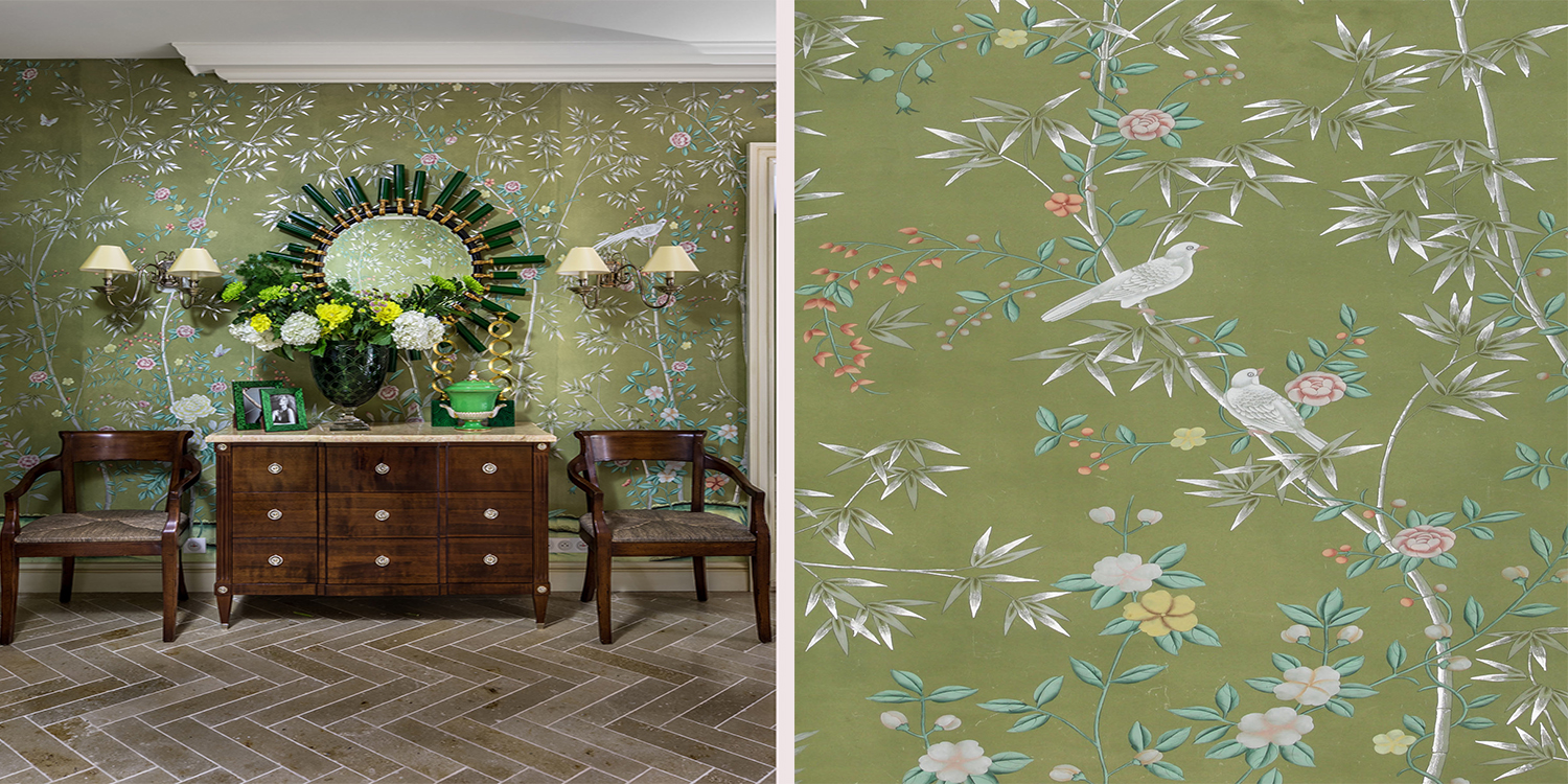 Обои шинуазри Portman Green - фото №1