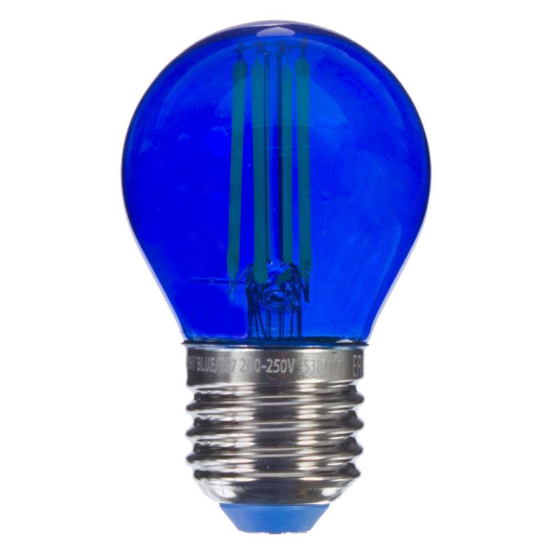 Синяя прозрачная лампочка LED E27 5W Синий Синяя прозрачная лампочка LED E27 5W Синий в Сочи | Loft Concept